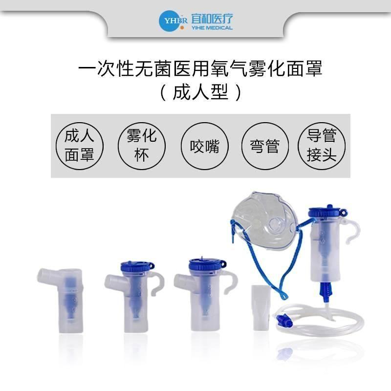 广元一次性无菌医用氧气雾化面罩（成人型）